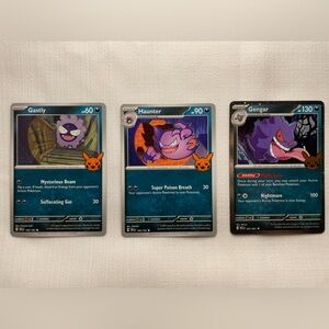 Pokémon Cards Trick or Trade - Gastly, Haunter, and Gengar Set